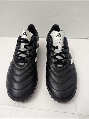 Adidas Goletto VIII Soccer Cleats Men's Faux Leather Black Shoes Size 9 US